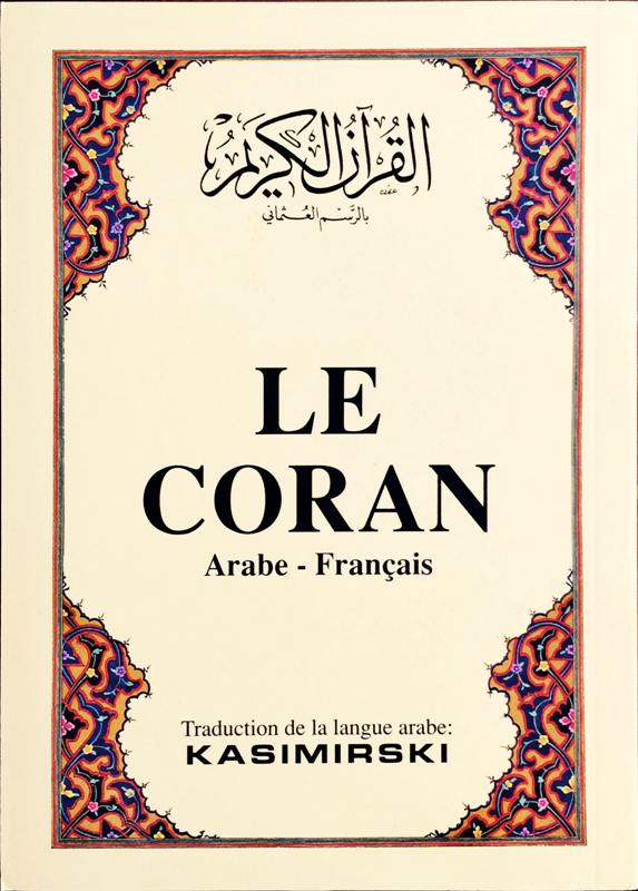 LE CORAN; Kur'ân-ı Kerîm ve Fransızca meali (küçük boy, 1. hamur kâğıt, karton kapak)