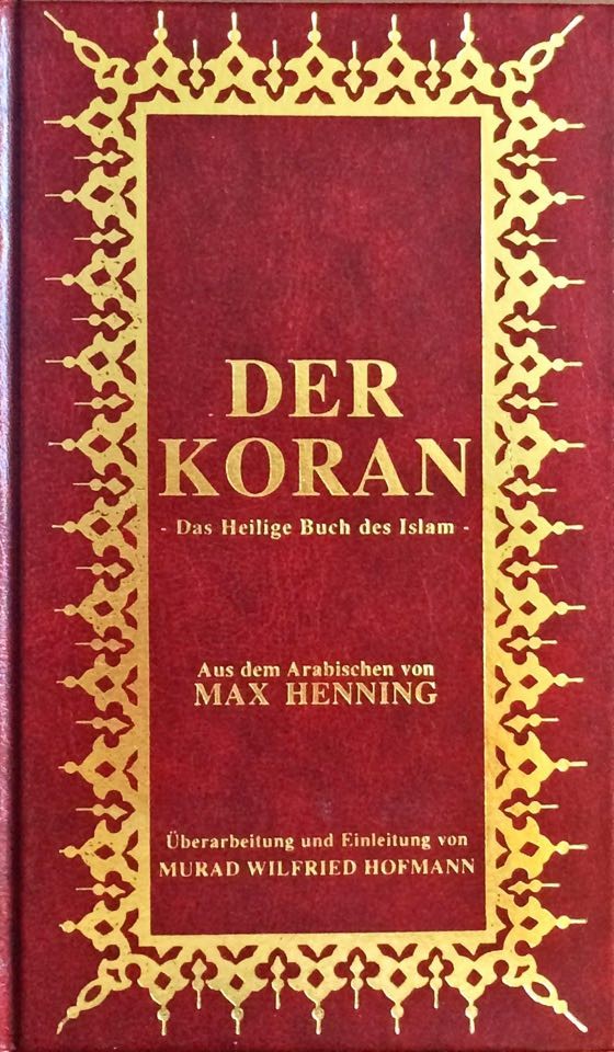 Der Koran; Almanca Kur'ân-ı Kerîm Meali (küçük boy, şamua kâğıt, ciltli)